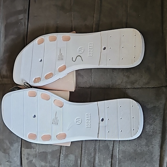 Chatties Women Light Pink Glitter Slide Sandals White Soles ManMade Size 7/8 M - Picture 5 of 8